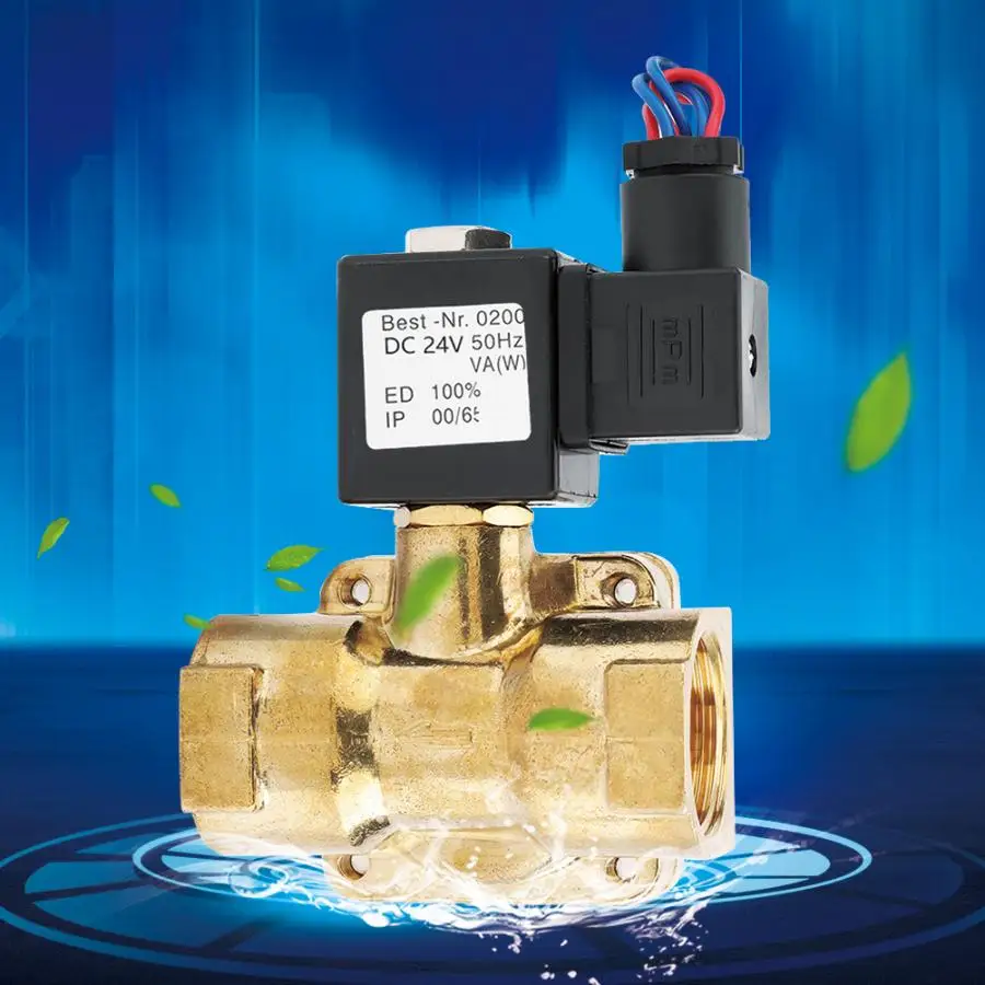 24VDC G1 1.6MPA 2 Way N/C мембранный Электрический электромагнитный клапан ручной заподлицо воды мембранный клапан