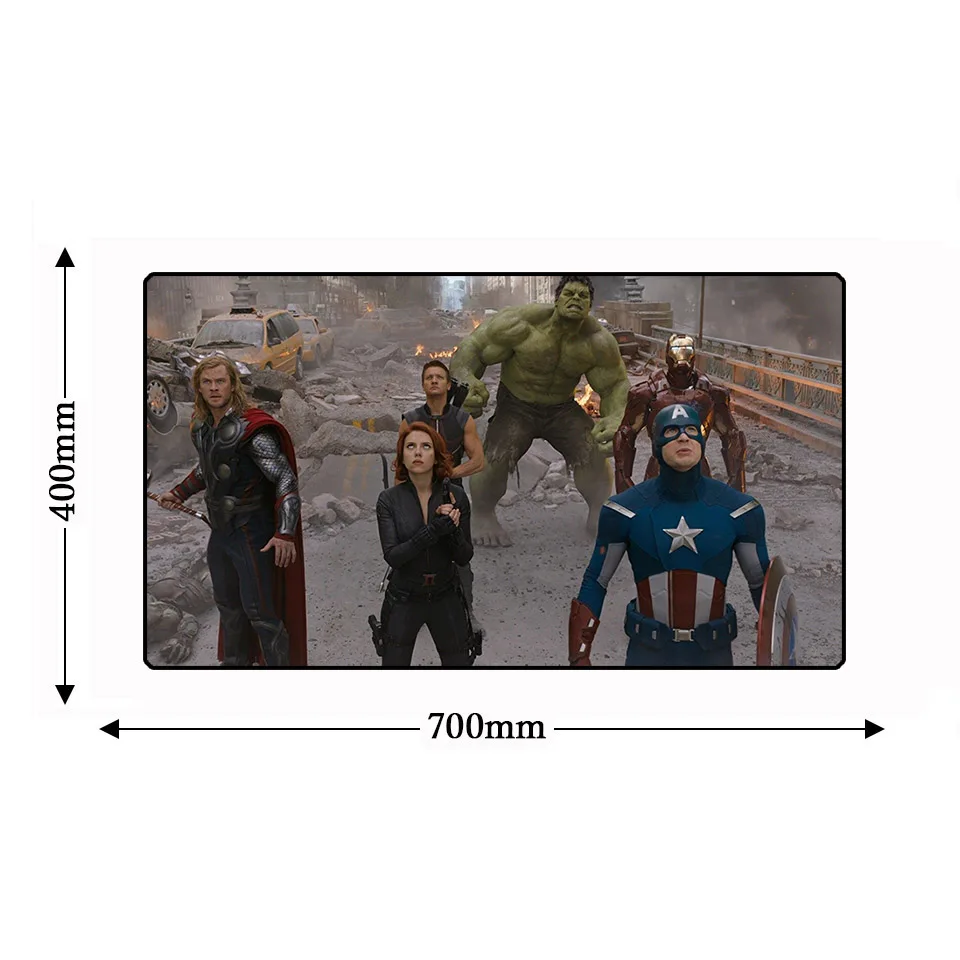 Натуральный резиновый нескользящий Avengerse Infinity War компьютерный коврик для мыши офисная настольная клавиатура для ноутбука Геймер 700*400 мм большой коврик для мыши