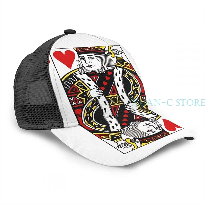 Баскетбольная Кепка KING OF HEARTS для мужчин и женщин, модная черная шляпа унисекс с принтом - Цвет: One Size