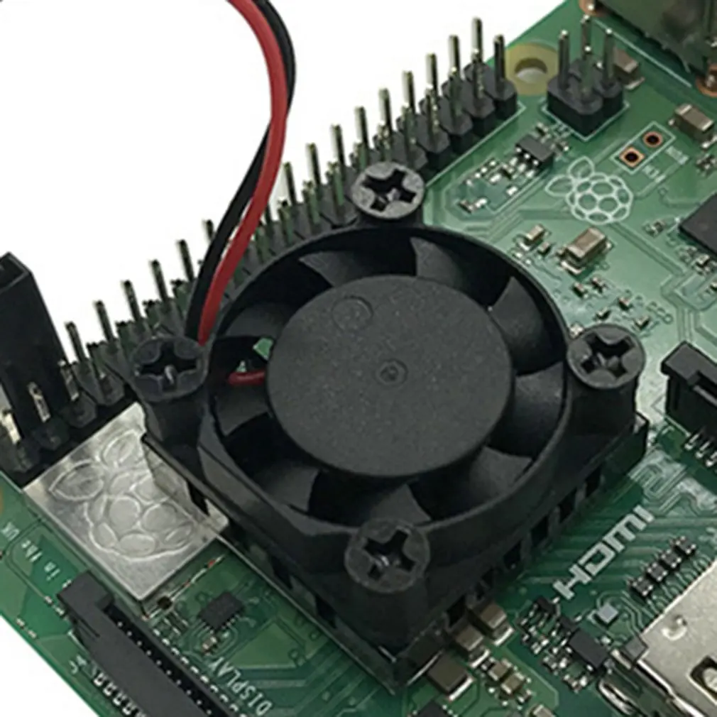 Raspberry Pie 3B+ один вентилятор охлаждения набор чистый алюминий теплоотвод вентилятор комбинированный Модуль 25*25*13 мм