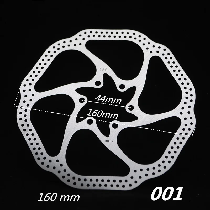 HS1 L001 велосипед стальной диск MTB/дорожный диск велосипедные тормозные колодки 160 мм с винтами дисковый тормозной ротор