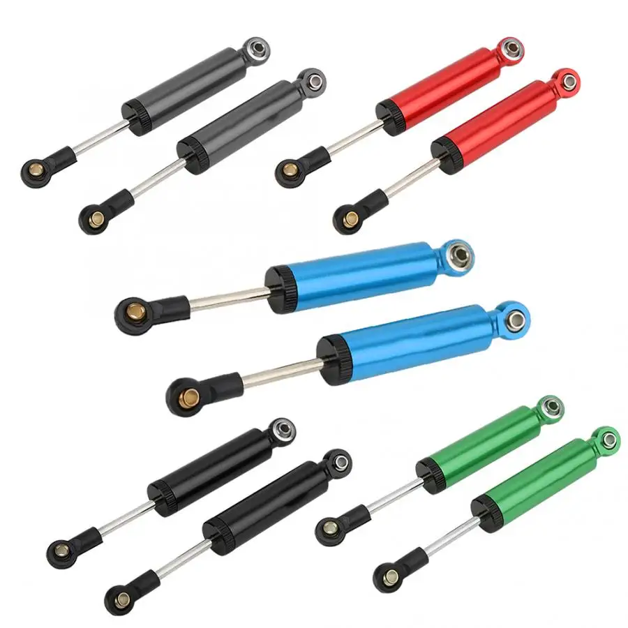 2pcs 100mm Aluminium Alloy Oil Adjustable Shock Absorber Damper Replacement Fit for 1/10 Axial SCX10 RC Crawler Car Spare Parts | Игрушки и