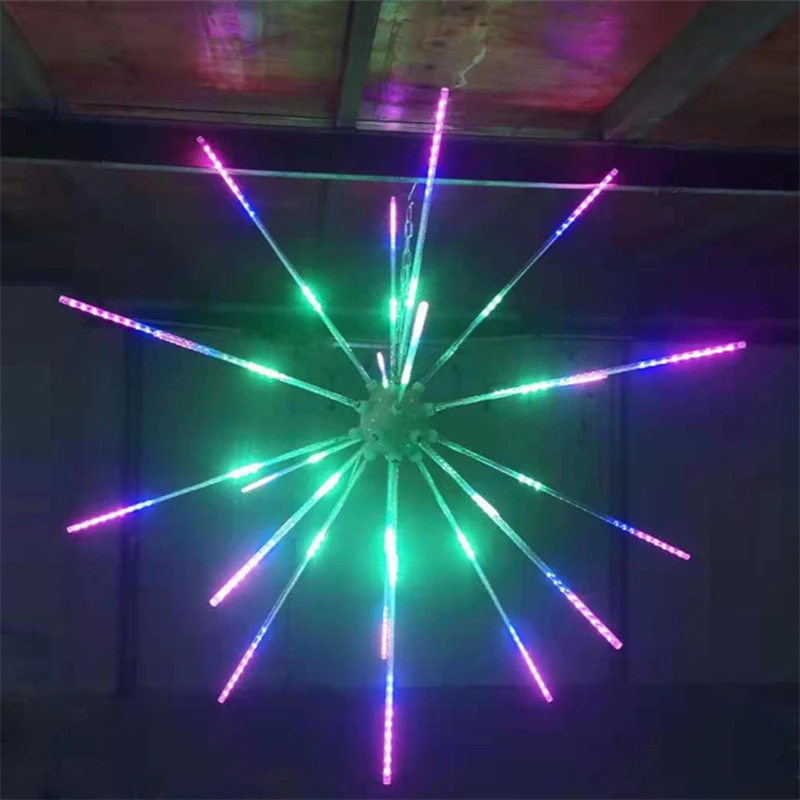 Meteor Shower Lights Electronic Firework Light Fireworks LED Strip Light RGB Festoon Fairy Light Wedding Christmas Room Decor