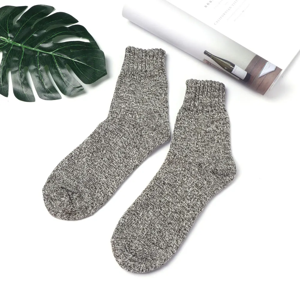 EIE/мужские утепленные теплые шерстяные кашемировые зимние носки; зимние бесшовные махровые носки для женщин и мужчин; рождественские подарки