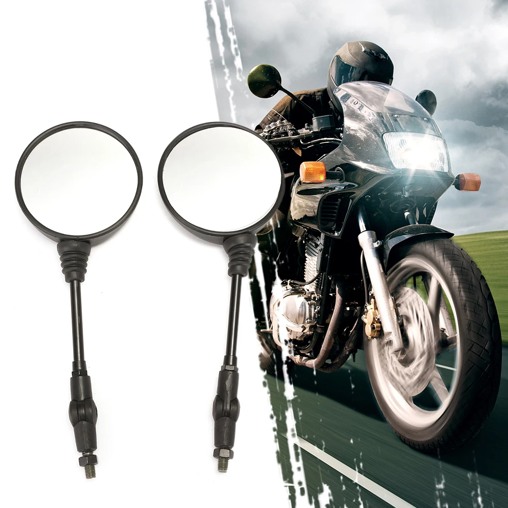 

1 Pair Universal Round Motorcycle Side Mirror Folding Rearview Side Mirror for Honda/Suzuki/KTM car styling auto product