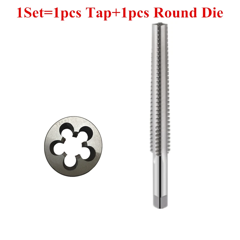 2PCS HSS Right Left hand Trapezoidal thread tap and Die set TR8 TR10