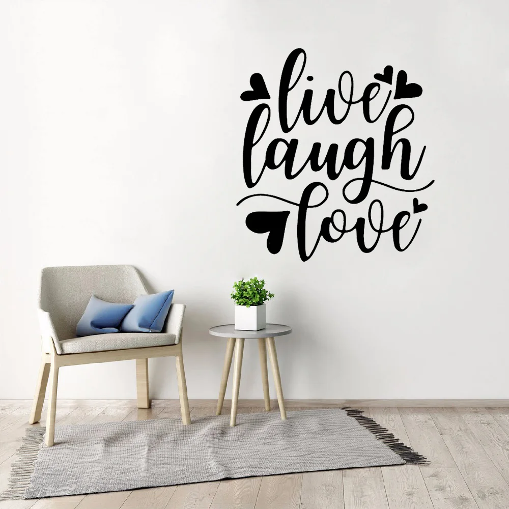 

Motivational Quotes Wall Stickers Quote Love Live Laugh Vinyl Decal Inspirational Modern Home Decoration Removable Bedroom Decor