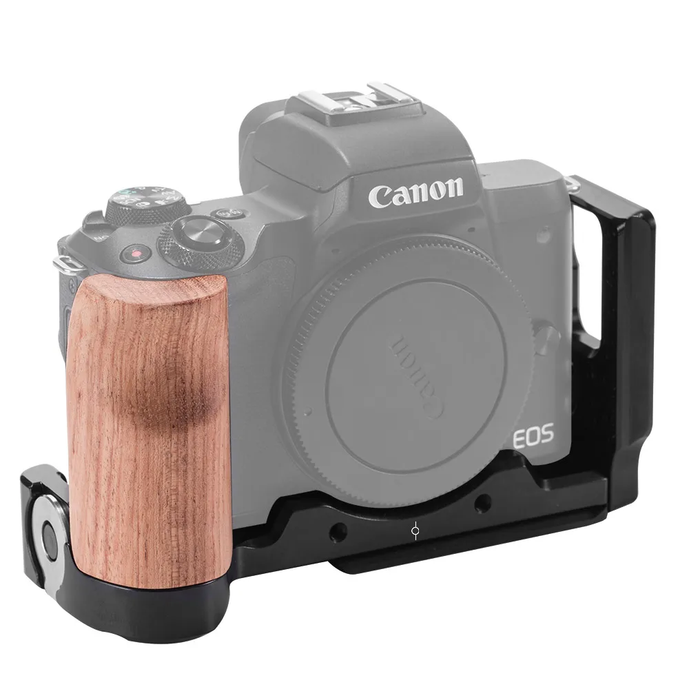 SmallRig M50 L Пластина l-кронштейн для камеры Canon EOS M50 с деревянной ручкой Arca Стиль Быстрая пластина 2387