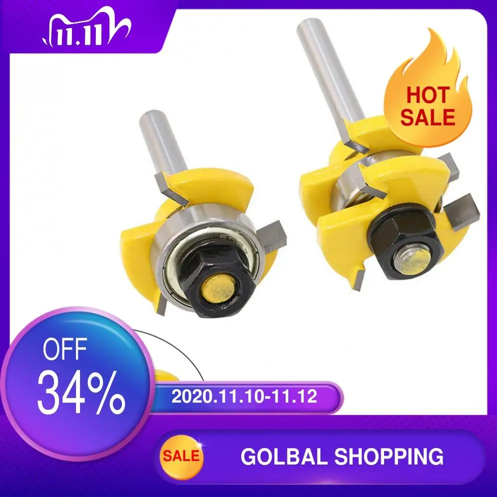

3 Tooth Shank Trimmer Ceaning Flush Trim Wood Router Bit Straight End Milll Tungsten Milling Cutters For Wood Woodworking Tools