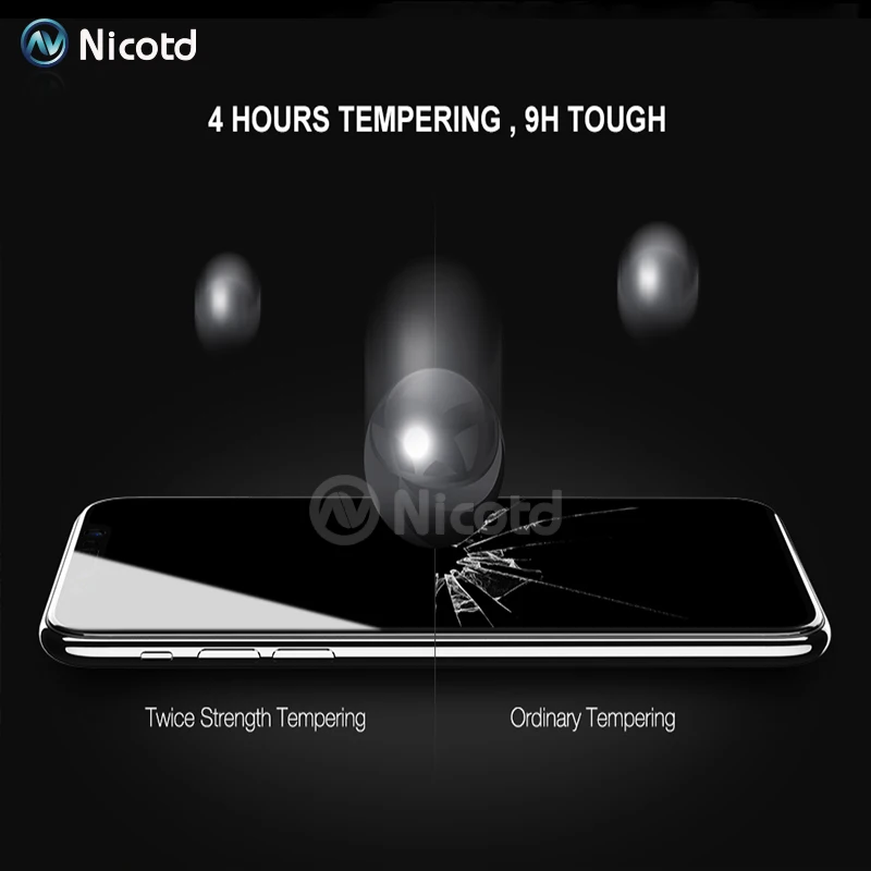 Full Screen For iPhone XS MAX 9 Tempered Glass For iPhone 9 XS MAX 6.1 5.8 6.5 inch Screen Protector 2018 Front Film  (4)
