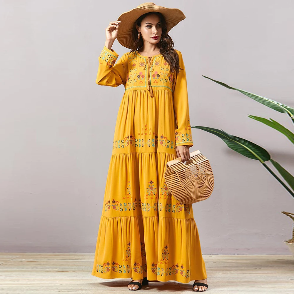 

Muslim Fashion Abaya Kaftan Dubai Hijab Dress Abayas Maxi Dresses For Women Turkey Islam Clothing Robe De Moda Musulmana Vestido