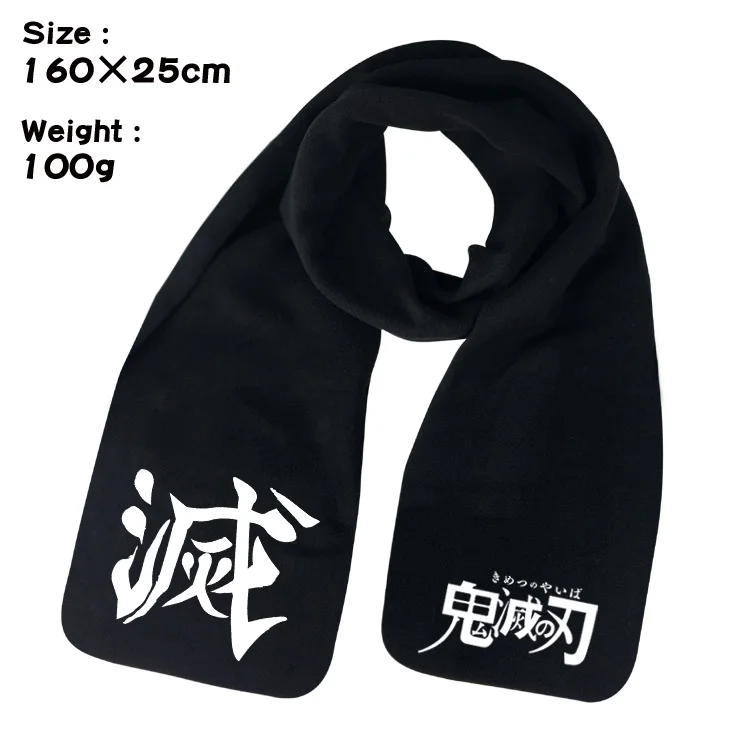 Demon Slayer Kimetsu No Yaiba Tamado Tanjirou Nezuko Logo шарф 62*9 дюймов Зима Осень Теплый Глушитель Студенческая накидка Рождественский подарок