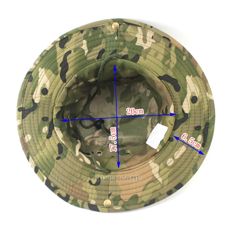 Camo ведро Шапки унисекс Для мужчин Открытый военный Boonie Рыбак Хлопок рыбалка ведро шапки Bob chapeau джунгли солнцезащитный крем туристическая