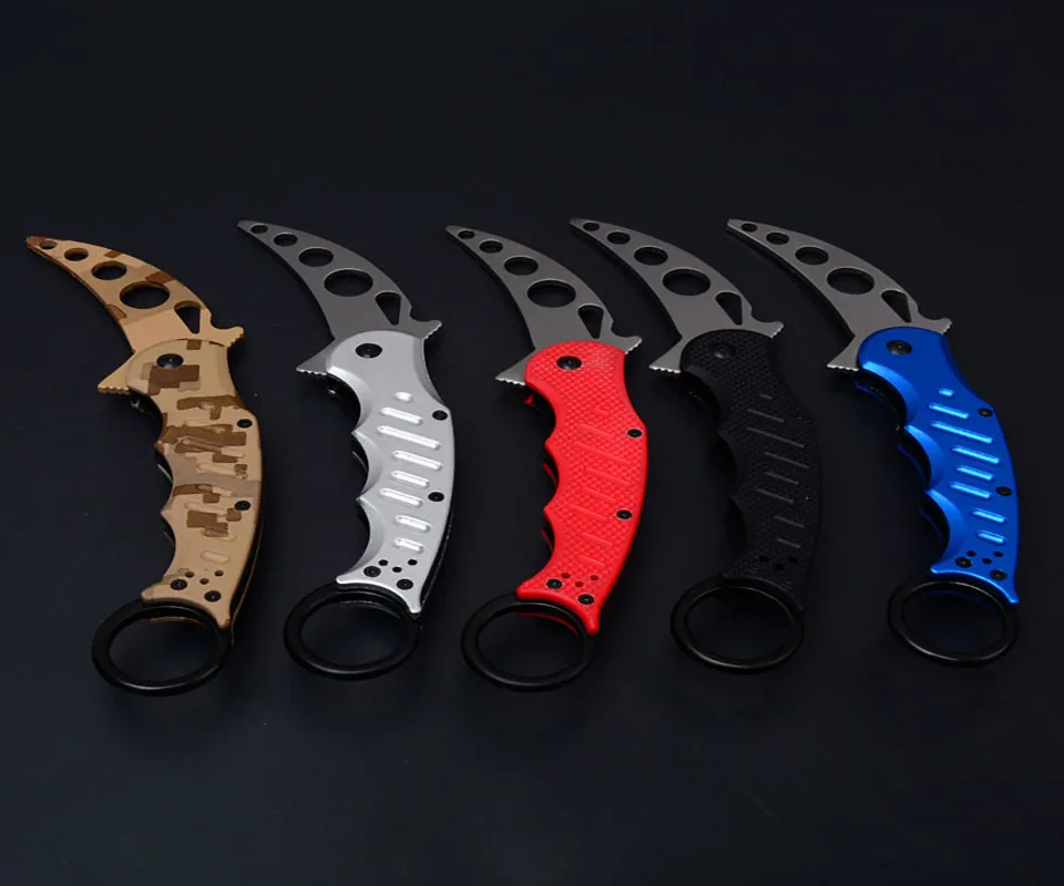 Горячо! 440C Лезвие Karambit мачете складные ножи 5 цветов острый G10 Ручка Открытый Отдых Карманный выживания тактический охотничий инструмент