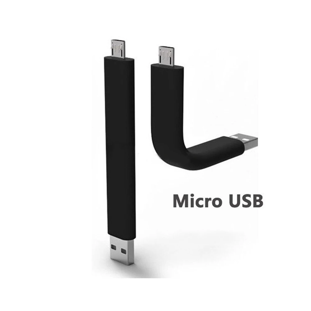 Гибкий, короткое, мини, 8Pin микро USB кабель Зарядное устройство для передачи и синхронизации данных изгиб, кабели для iPhone 5/5S/6 S/6 Plus/7 Plus Android samsung