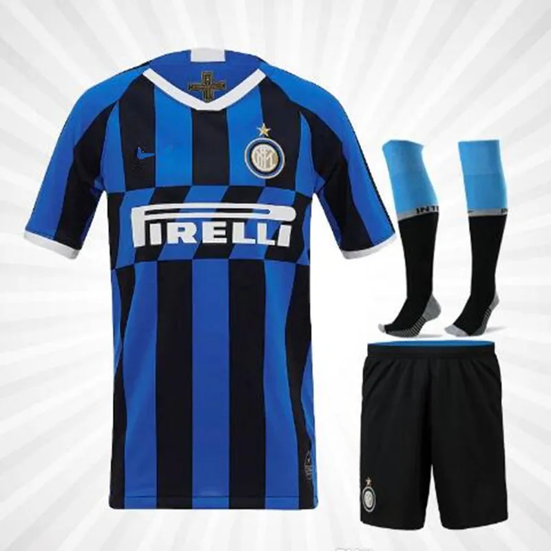 Inter milan 3rd футбольные майки LAUTARO ICARDI NAINGGOLAN PERISIC SKRINIAR POLITANO комплект для взрослых 19/20 футболка Inter milan - Цвет: shirt