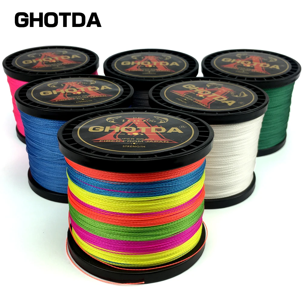 Плетеная рыболовная леска GHOTDA X4 X8 X9 100 м/300 м | Спорт и развлечения