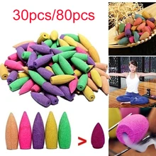 Курильница для благовоний Благовония из сандалового дерева башня для благовоний помощь для сна Лавандовый зеленый чай нежный аромат настольная форма конусов