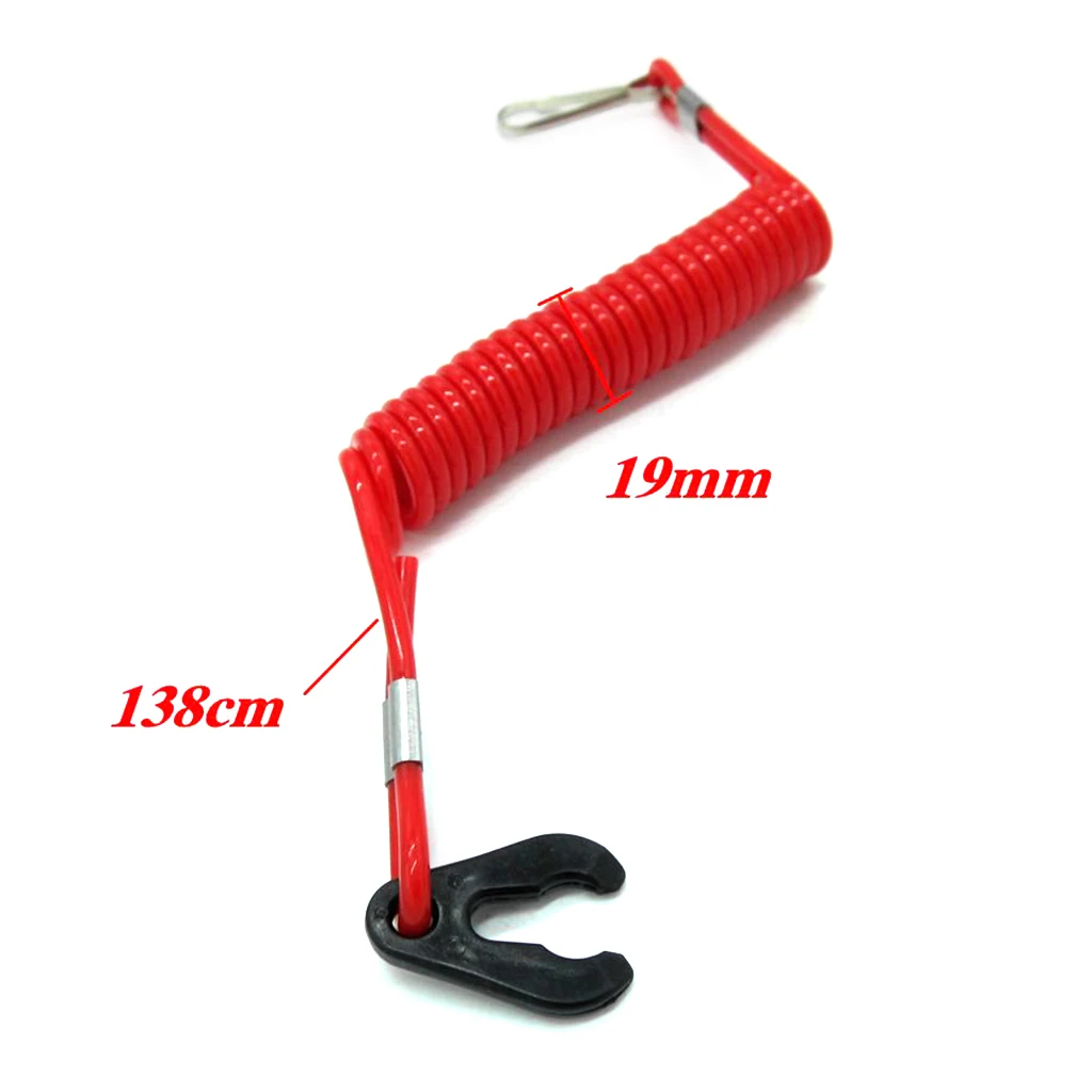 Boat Motor Kill Stop Switch & Safety Tether Lanyard For Yamaha/Honda/Tohatsu Outboard Motor Parts- Durable Boat Motor Kill Stop Switch & Safety Tether Lanyard For Yamaha/Honda/Tohatsu Outboard Motor Parts- Durable