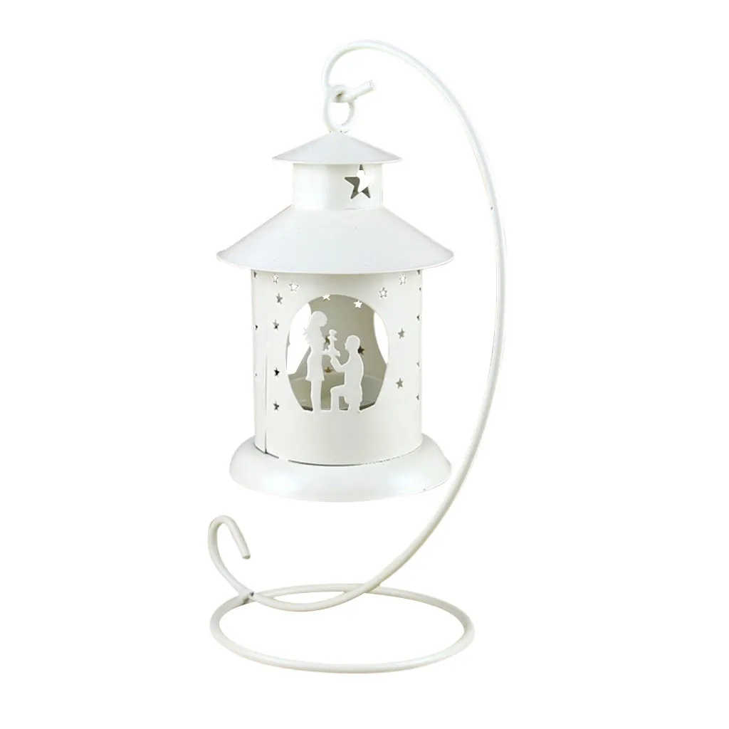 Hanging Candles Holder Retro Iron Candlestick Lantern Home Party Decor Household Family Home Accessories Dropshipping New