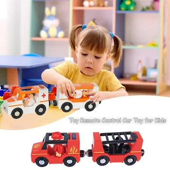 

Sound And Light Of Magnetic Train Car Ambulance Police Car Fire Truck Compatible Brio Wood Track Children's Toys