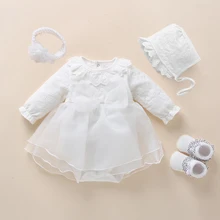 white dress for baptism baby