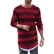 ^#Cheap Fashion Striped Men Sweater Autumn Winter 2019 New Year Oversize Korean Knitwear Tops Long Sleeve Male Sweaters Plus Size Jumper ^#Cheap Fashion Striped Men Sweater Autumn Winter 2019 New Year Oversize Korean Knitwear Tops Long Sleeve Male Sweaters Plus Size Jumper
