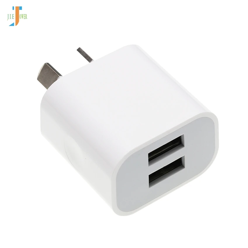 50 шт./лот двойной интерфейс USB адаптер питания 5 В 2A Австралия Новая Зеландия AU вилка настенное зарядное устройство для IPhone для samsung смартфон