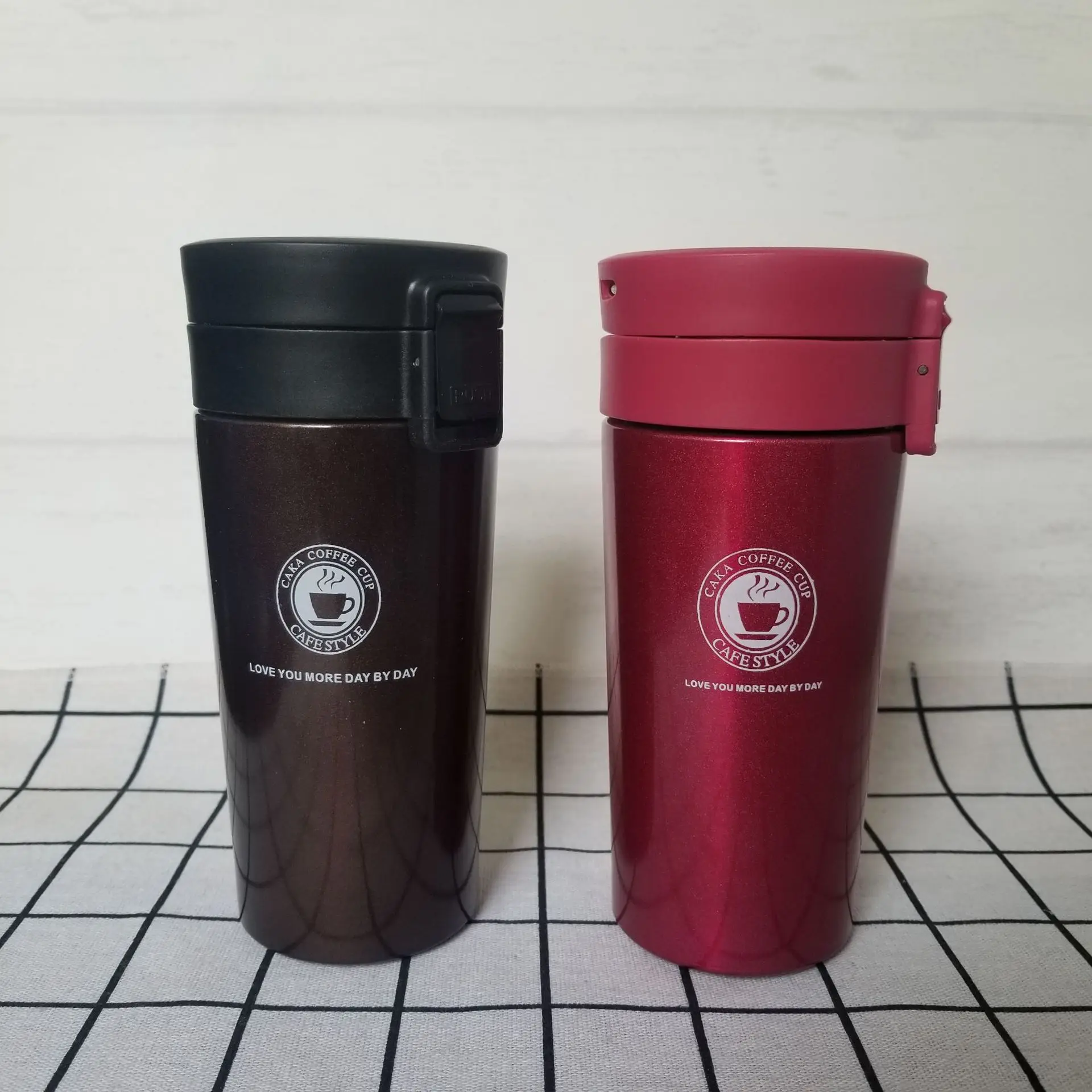 

Within 304 Stainless Steel Car Mounted Coffee Cup Portable Bounce Cover Insulated Glass