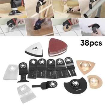 

38 X Oscillating Multi Tool Saw Blades For Bosch Fein MultiMaster Makita Cutting