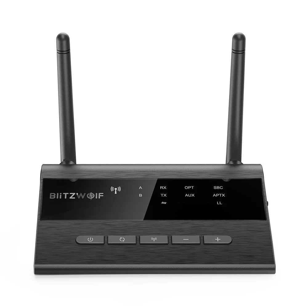 Blitzwolf беспроводной адаптер bluetooth V5.0 аудио приемник передатчик 2 в 1 портативный TX RX двойная антенна музыкальный аудио приемник