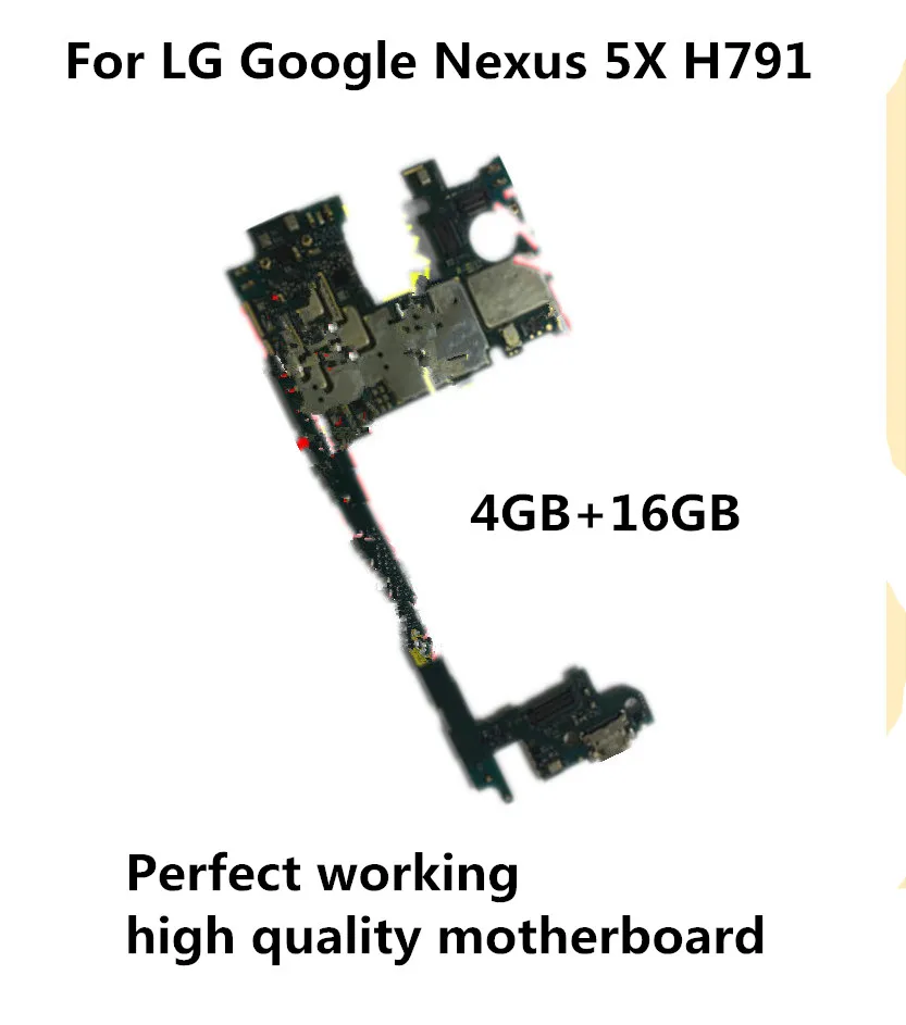 

Tested Full Work Original Unlock Motherboard For LG Google Nexus 5X H791 Logic Circuit Board Plate change to 4GB RAM+ 16GB