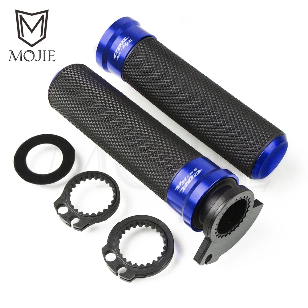 Blue Для Honda CBR954RR CBR 954 RR 954RR CBR954 RR 2002-2004 2003 7/" 22 мм мотоциклетные ручки руль ручки для скутера крышка конец - Цвет: Blue