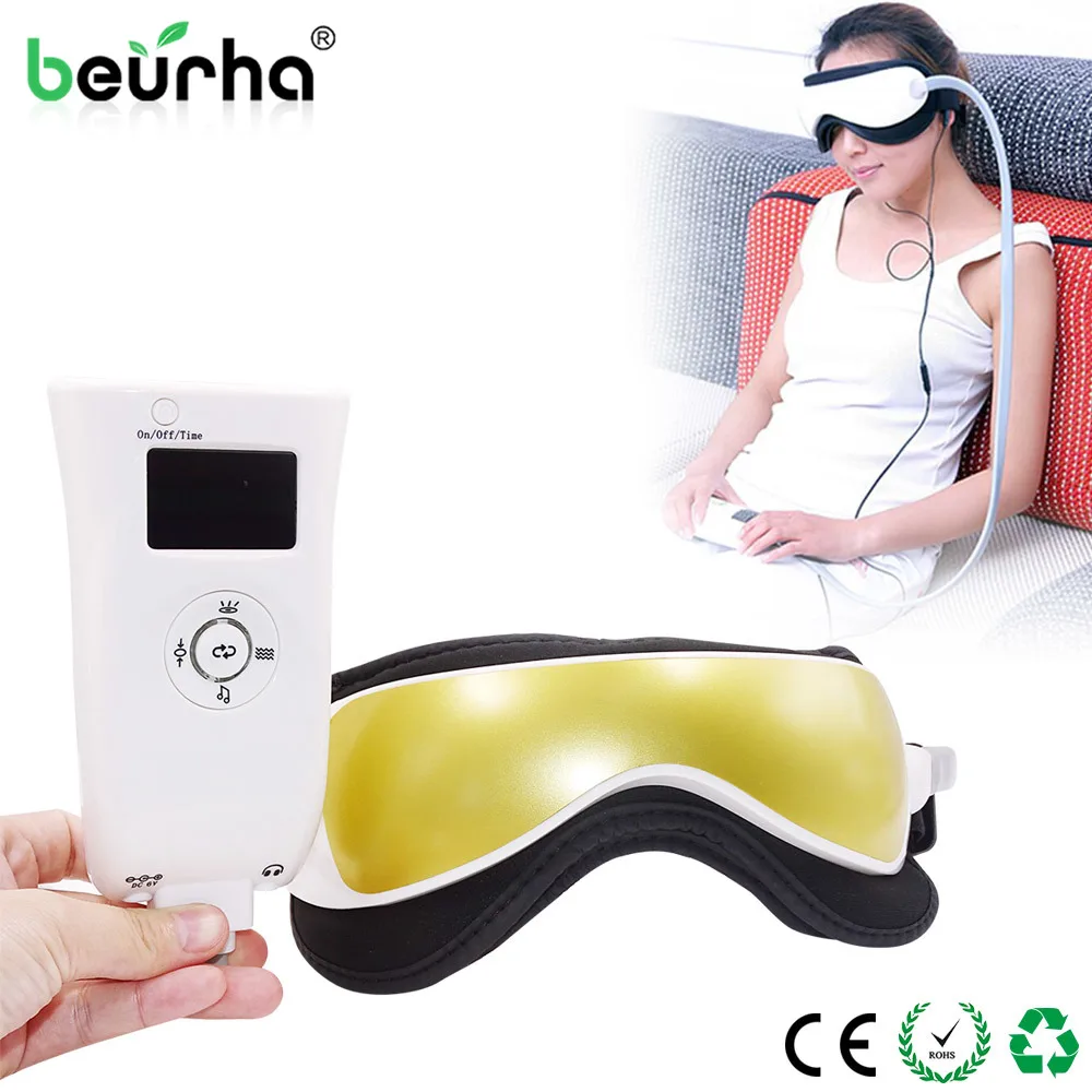 Электрический DC Вибрационный массажер для глаз музыкальный магнитный прибор