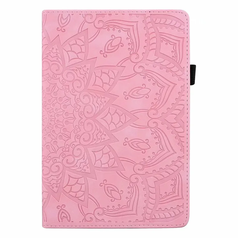 pink Для samsung Galaxy Tab S5E чехол 10," Умный винтажный кожаный рельефный чехол для планшета для Galaxy Tab S5E SM-T720 SM-T725 Funda - Цвет: pink
