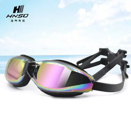 

Waterproof Anti-Fog Ultra-clear Coating Near-sighted Swimming Goggles Electroplated Men's And Women's Genuine Swimming Glasses
