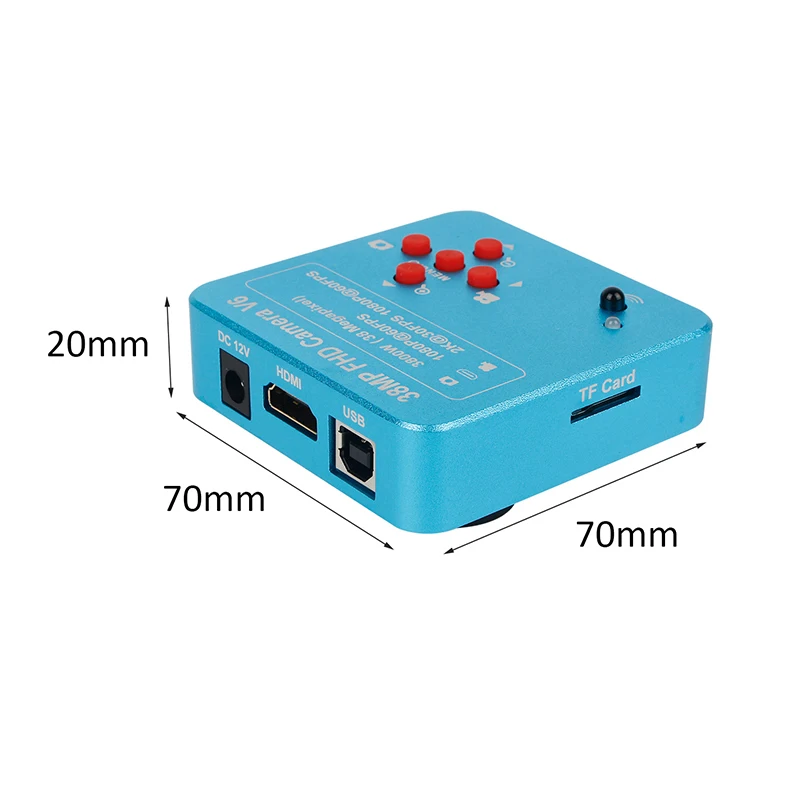 US $62.28 Digital Microscope 38mp Hdmi For Electronics Industrial Digital Video Microscope Camera Soldering 130x C Mount Lens Led Light