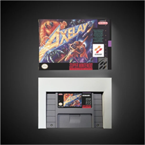 Axelay-действующая игровая карта Версия США с розничной коробкой