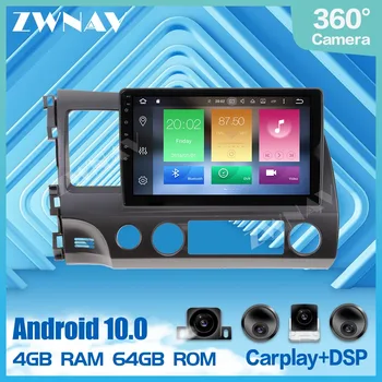 

10.1 Inch Android 10.0 Car Multimedia DVD player For Honda Civic 2006 2007-2012 audio radio stereo GPS navigation IPS head unit