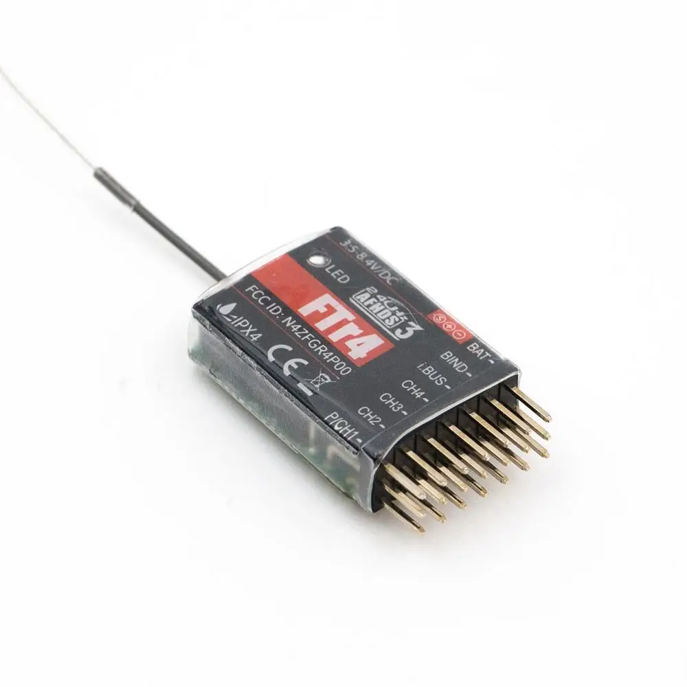 

FLYSKY FTr4 2.4G 4CH AFHDS3 PWM PPM IBUS SBUS Mini Receiver for NB4 PL18 Remote Transmitter RC Vehicle Car Boat DIY Parts