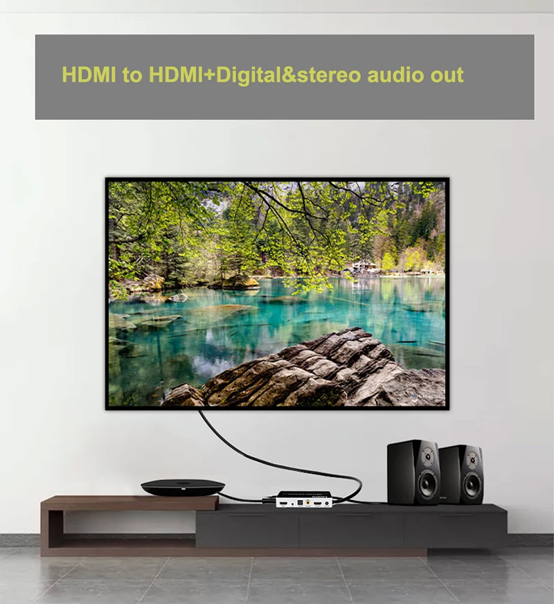 Настоящий HDMI 2,0 аудио экстрактор 7.1CH 4 к 60 Гц HDR HDMI 5.1Ch аудио экстрактор HDMI к toslink+ коаксиальный+ L/R аудио сплиттер конвертер