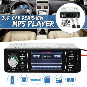 

3.6" Car bluetooth Audio Radio Stereo USB SD AUX FM MP3 MP4 MP5 Player Support Remote Control Rear View Reverse Camera