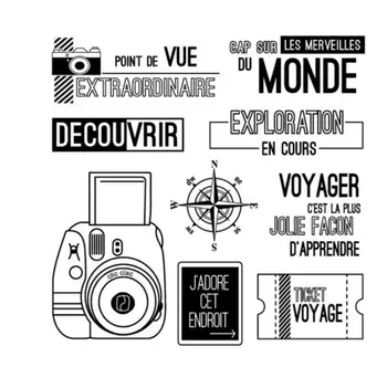 

french Transparent Clear Stamp for DIY scrapbooking/Card Making C631