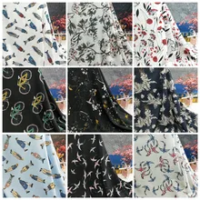 Tissus Au Metre лоскутное Базен Riche Getzner Печатное летнее непроницаемое платье Парижская перламутровая пена ткани