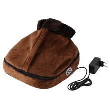 Электрическая грелка для ухода за ногами, грелка для ног, унисекс, грелка для ног, массажер, большая скользкая теплая Массажная обувь, штепсельная вилка европейского стандарта