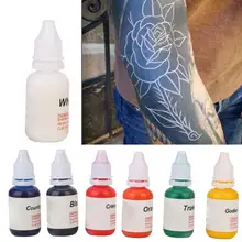 15 мл/бутылка полуперманентные растительные экстракты пигментные чернила для татуажа аксессуар татуировки чернила 7 цветов пигмент татуировки