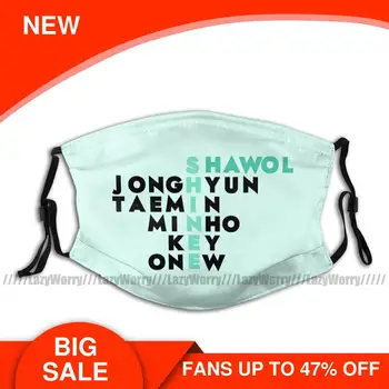 

Kpop Mouth Face Mask Shinee Wordgame Facial Mask with 2 Filters Fashion for Adult Nice Mask