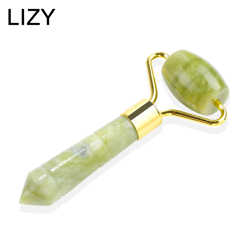 

LIZY Jade Roller Massager for Face Roller Jade Stone Face Massager Thin Face care Lift Anti Wrinkle Facial Beauty Skin Tools