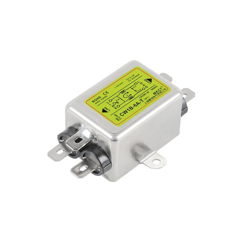 Фильтр питания Однофазный AC EMI очистка анти-помех 115V 230V CW1B-T(B1)1A 3A 6A 10A15A (art.: 3a35c6cd080) - 3a35c6cd080