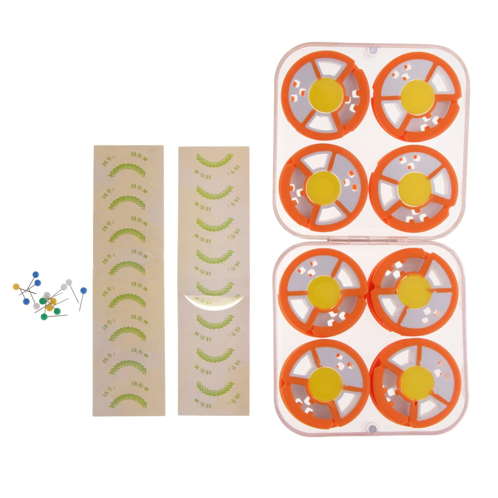 8pcs Fishing Line Bobbins Spools, Pike, Carp and Sea Fishing Rigs Storage